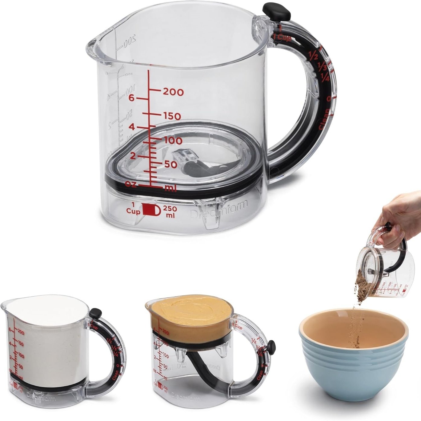 ✨4-in-1 Adjustable Measuring Cup