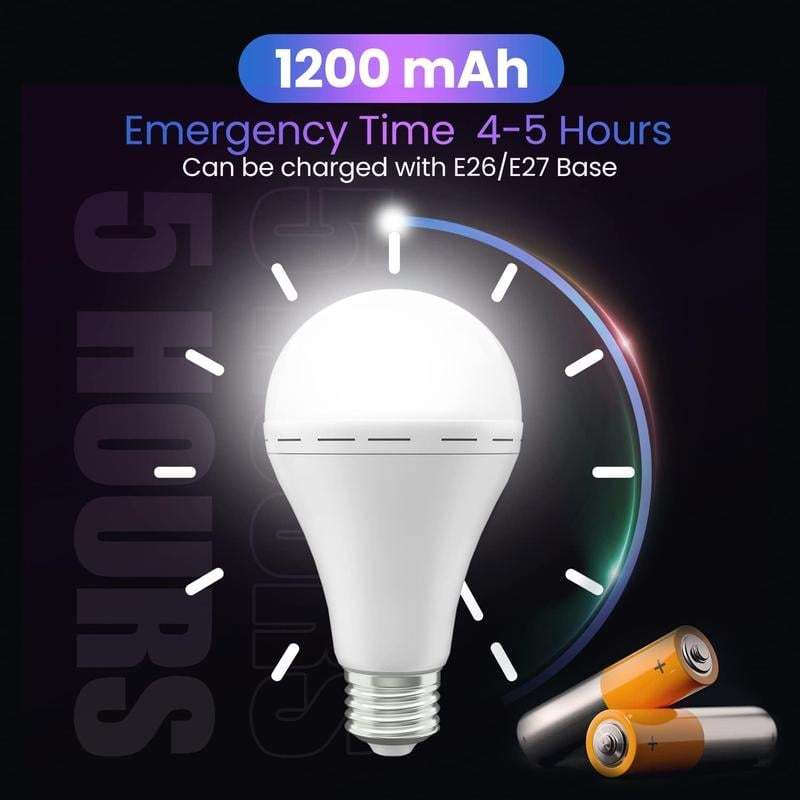 Rechargeable Emergency Light Bulbs