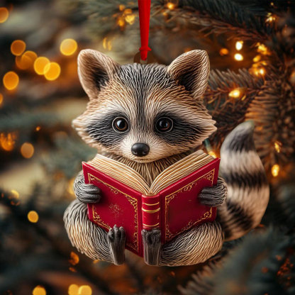 Reading Animal Ornament