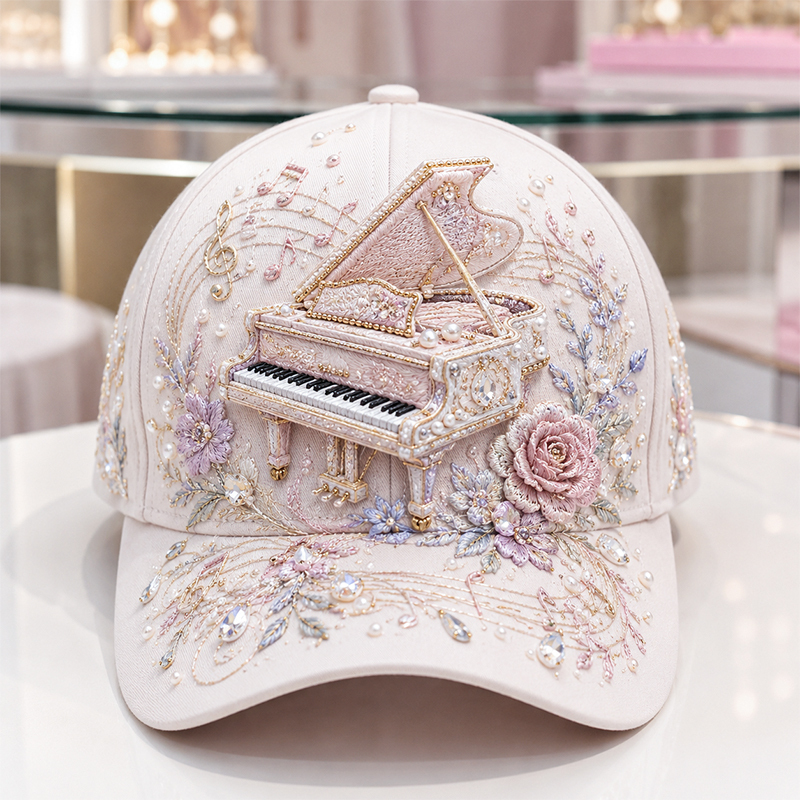 🔥 Last Day 50% OFF – 🎵✨ 3D Musical Instrument Embroidery Cap (📦Buy 2 Free Shipping)
