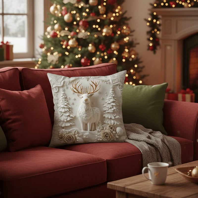 🎄Christmas Sale 49% OFF🎁Christmas Themed Cushion Cover