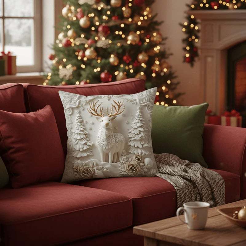 🎄Christmas Sale 49% OFF🎁Christmas Themed Cushion Cover