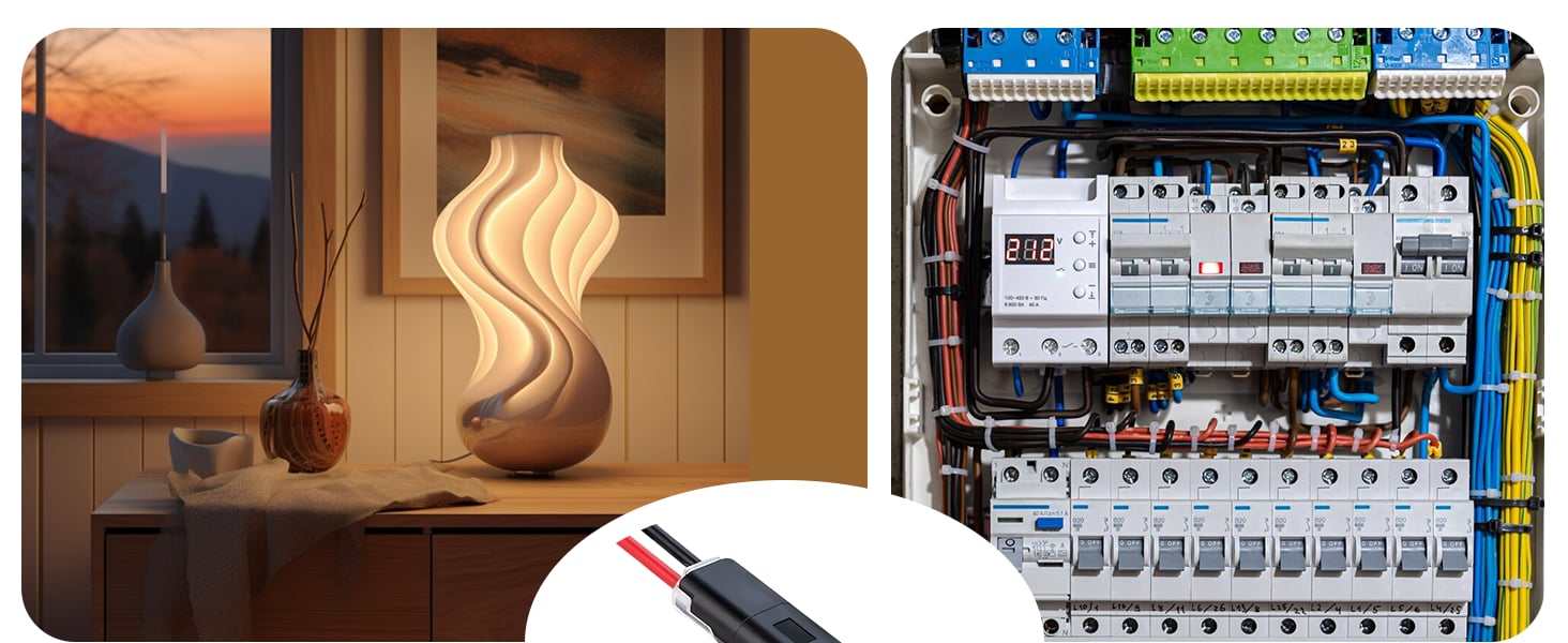 2-pin low voltage wire plug-in connectors with locking buckle