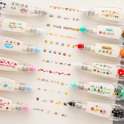 🏆 50K+ SOLD!🔥DIY Cute Animals Press Type Decorative Pen