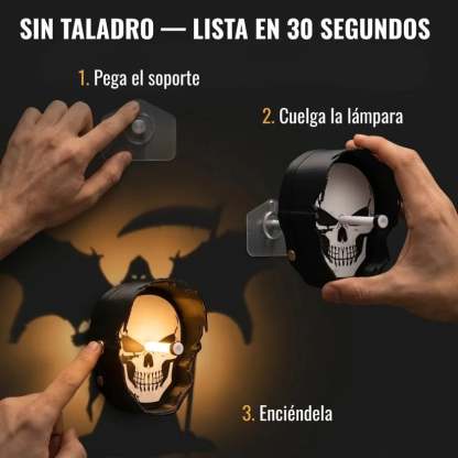 Skull-shaped lampshade