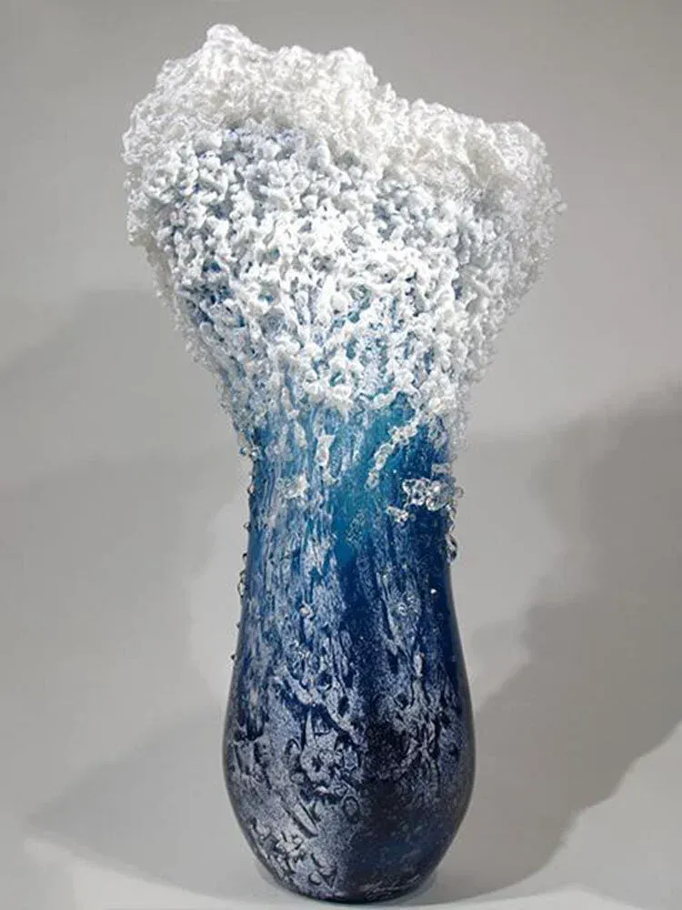 Last Day 80% Off❤️Majestic Crashing Waves Art Glass Last Day Of Activity🌊