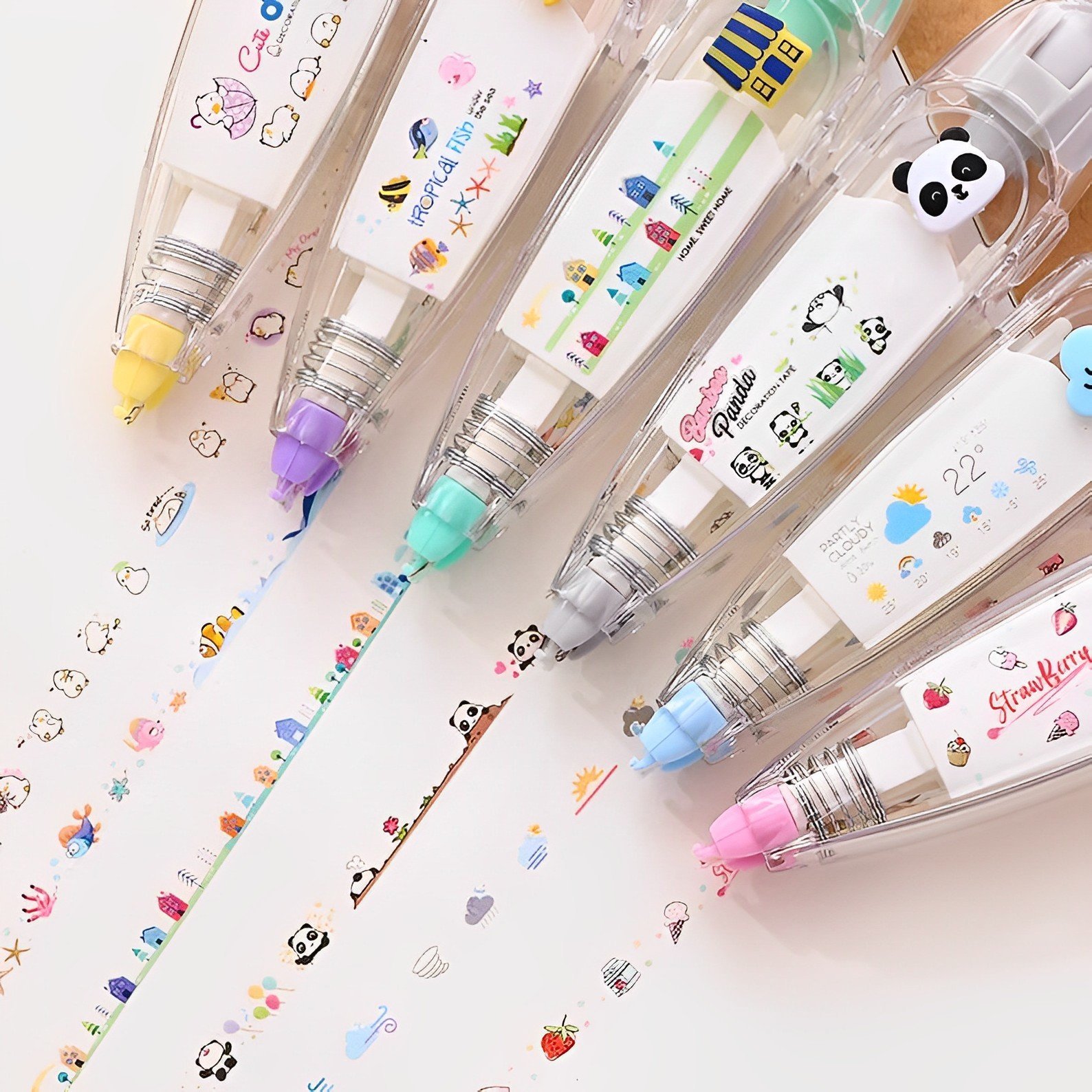 🏆 50K+ SOLD!🔥DIY Cute Animals Press Type Decorative Pen