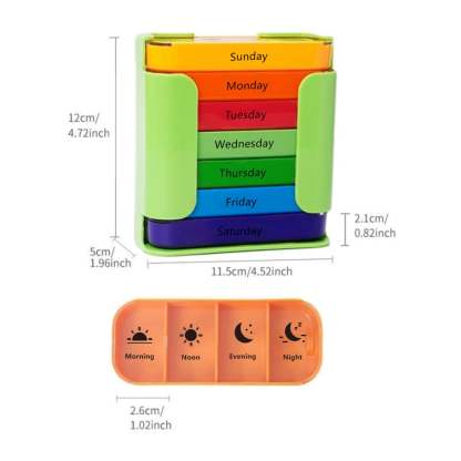 ✨7-Day Medication Organizer - For Effortless Health Management! 📅
