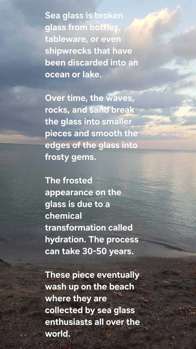 Sea Glass Christmas Tree Ornament: Silver Wire, Crystal Beads image 5