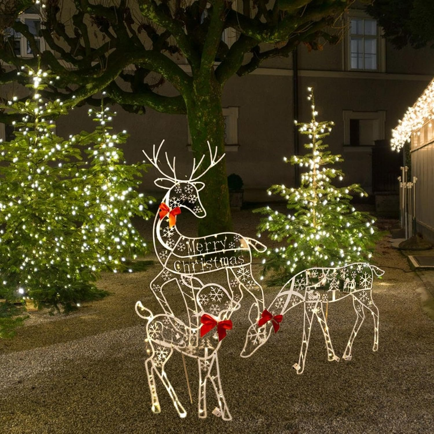 【2025 MUST-HAVE】Christmas Light-Up Reindeer Set | Bring Holiday Magic Home 🦌
