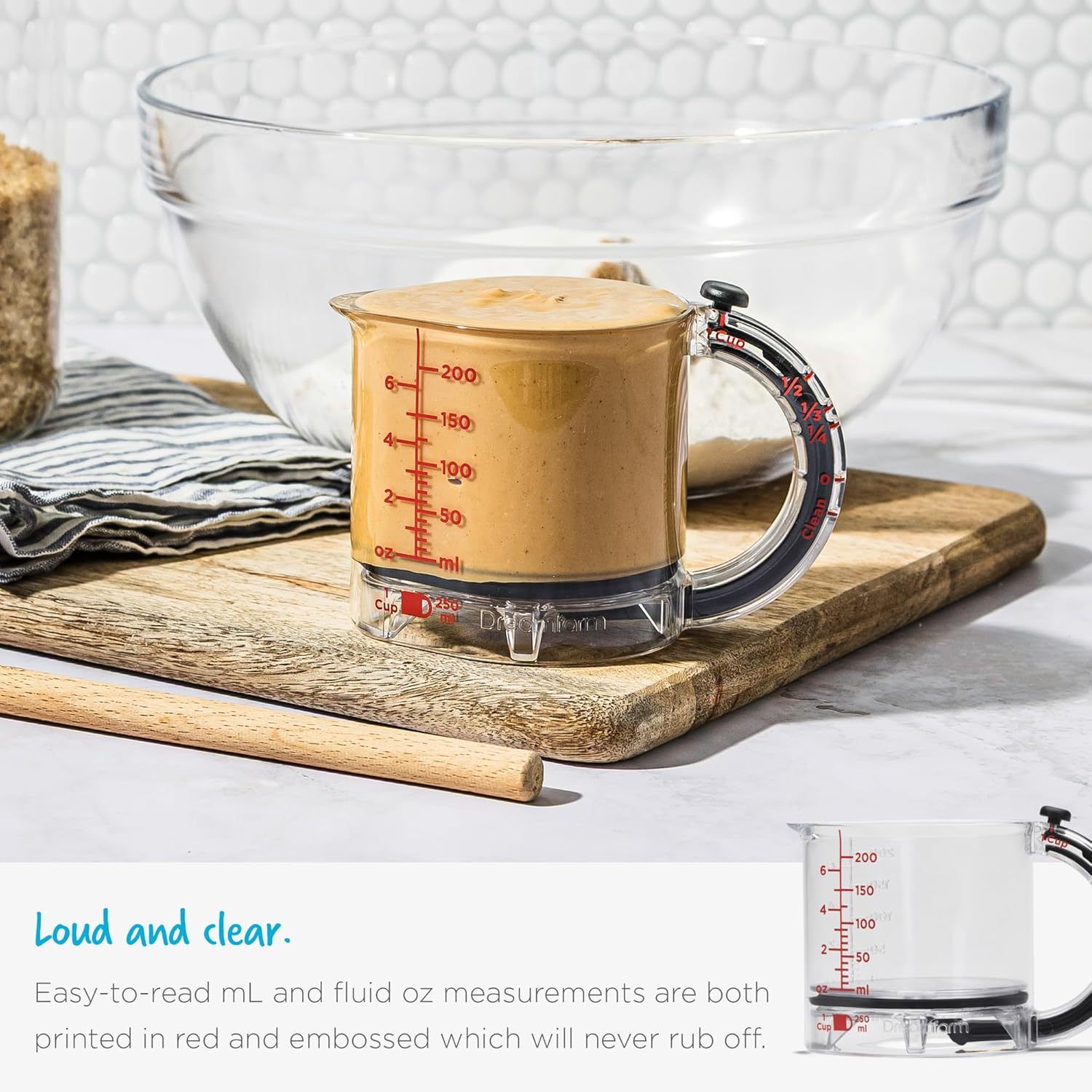 ✨4-in-1 Adjustable Measuring Cup