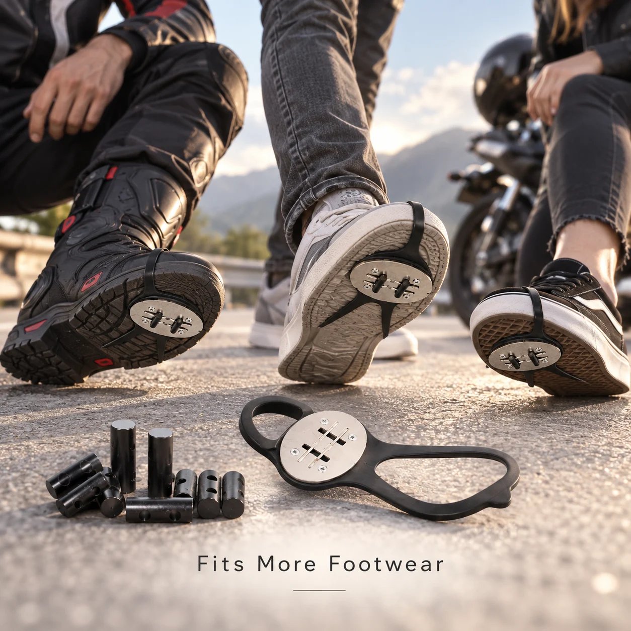 RoadFlare footwear fit illustration