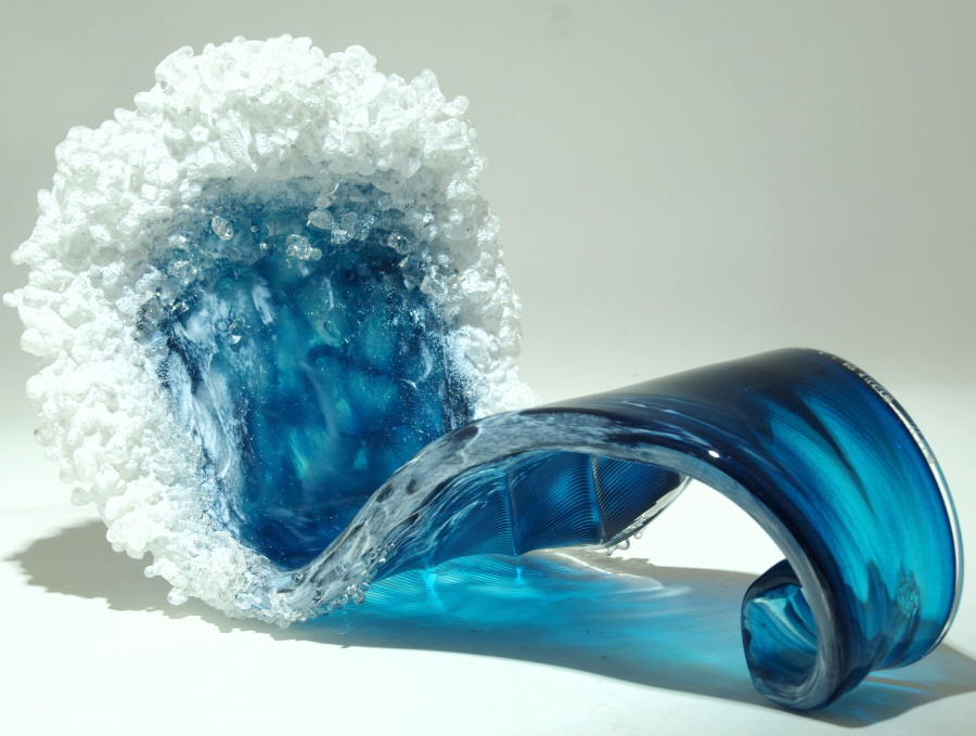 Last Day 80% Off❤️Majestic Crashing Waves Art Glass Last Day Of Activity🌊