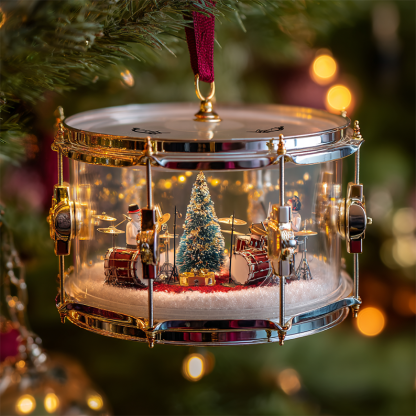 Musical Instrument Christmas Ornaments – Mini Winter Village Collection