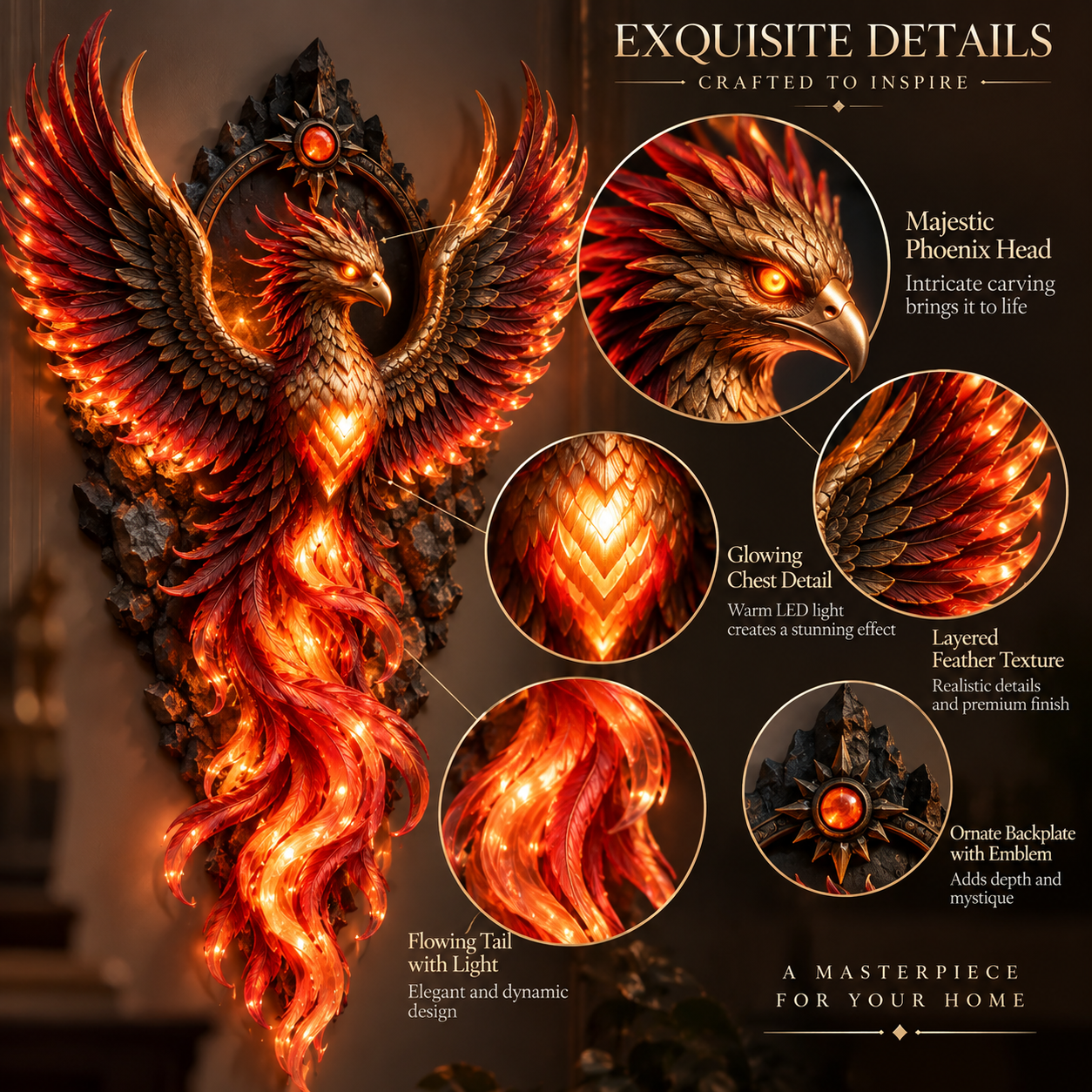 Legends of Light Fantasy Guardian Wall Sconce Collection