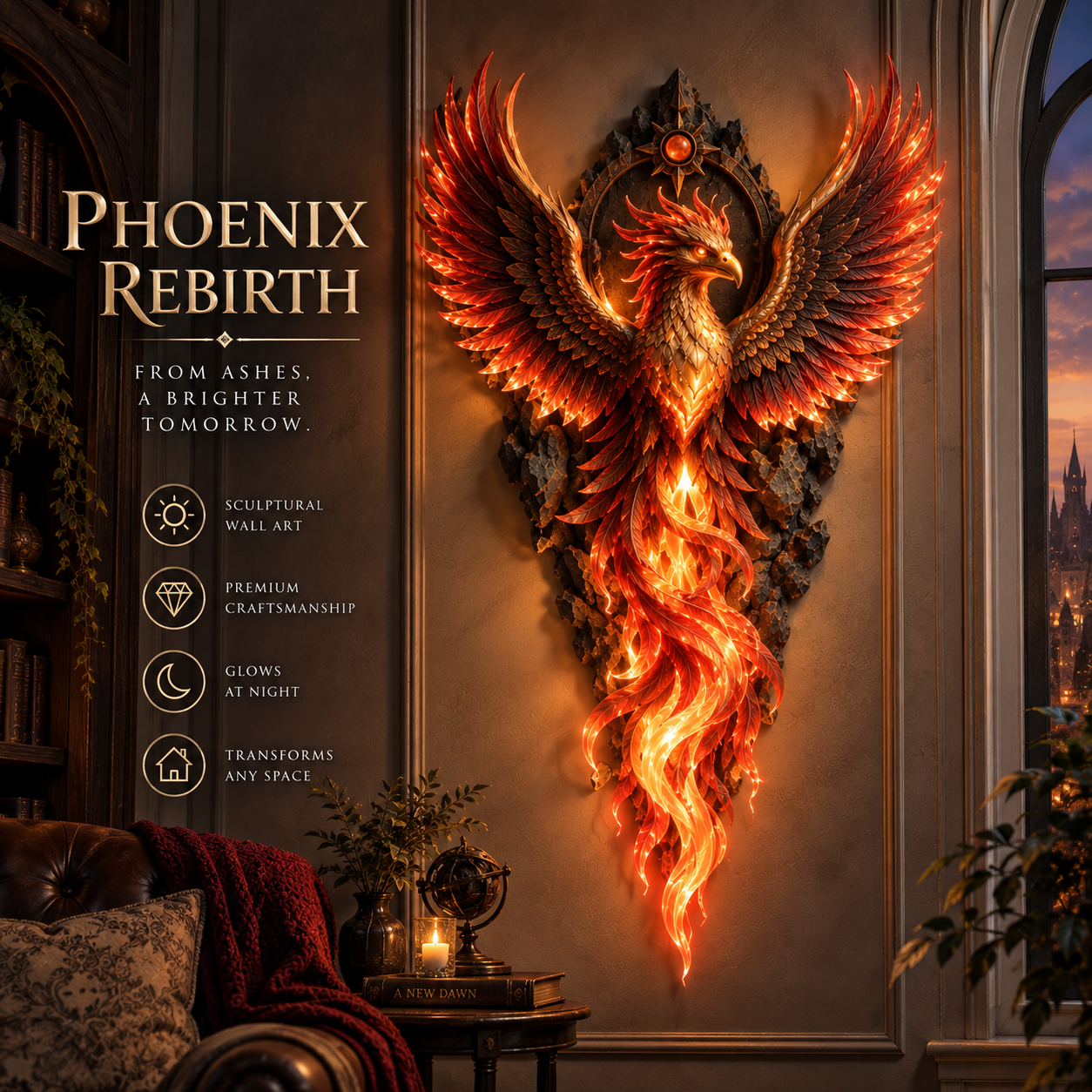 Legends of Light Fantasy Guardian Wall Sconce Collection