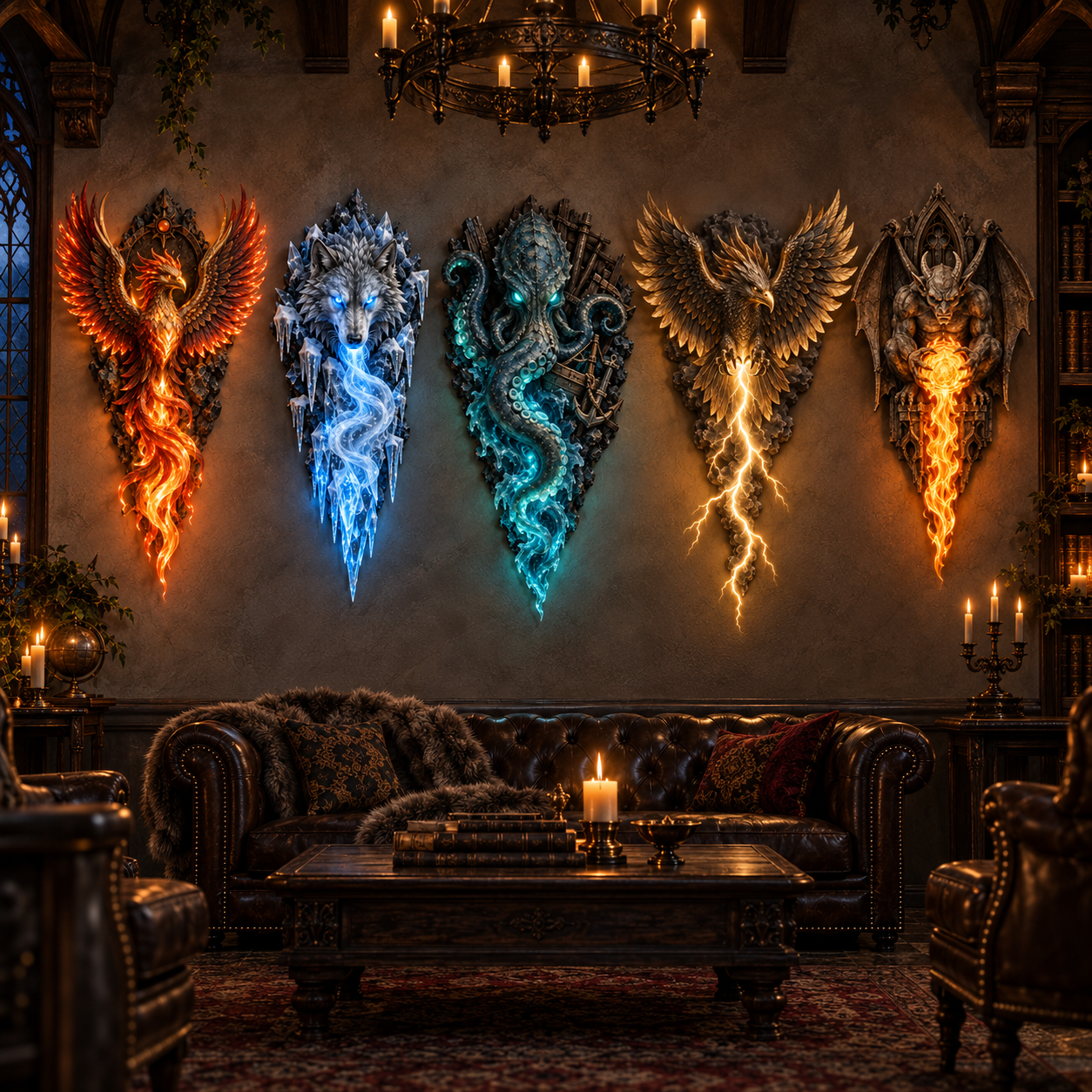 Legends of Light Fantasy Guardian Wall Sconce Collection