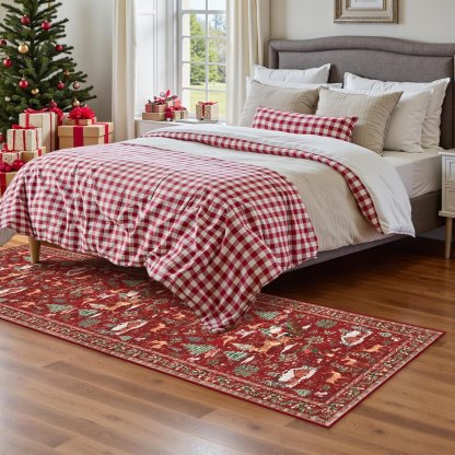 ⏰This Week Special Price🏆 60K+ SOLD!🎁🎄Soft Christmas Tree Santa Claus Carpet Runner