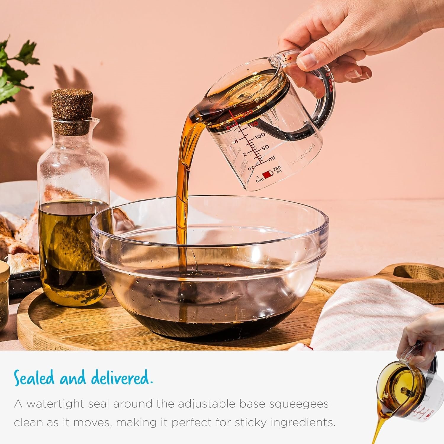 ✨4-in-1 Adjustable Measuring Cup