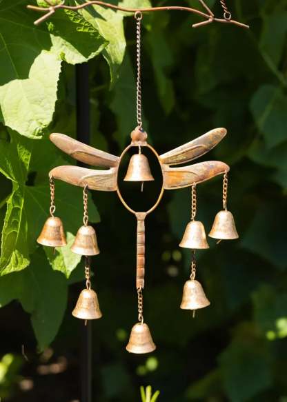 100% Handmade Dragonfly With Bells Wind Chime