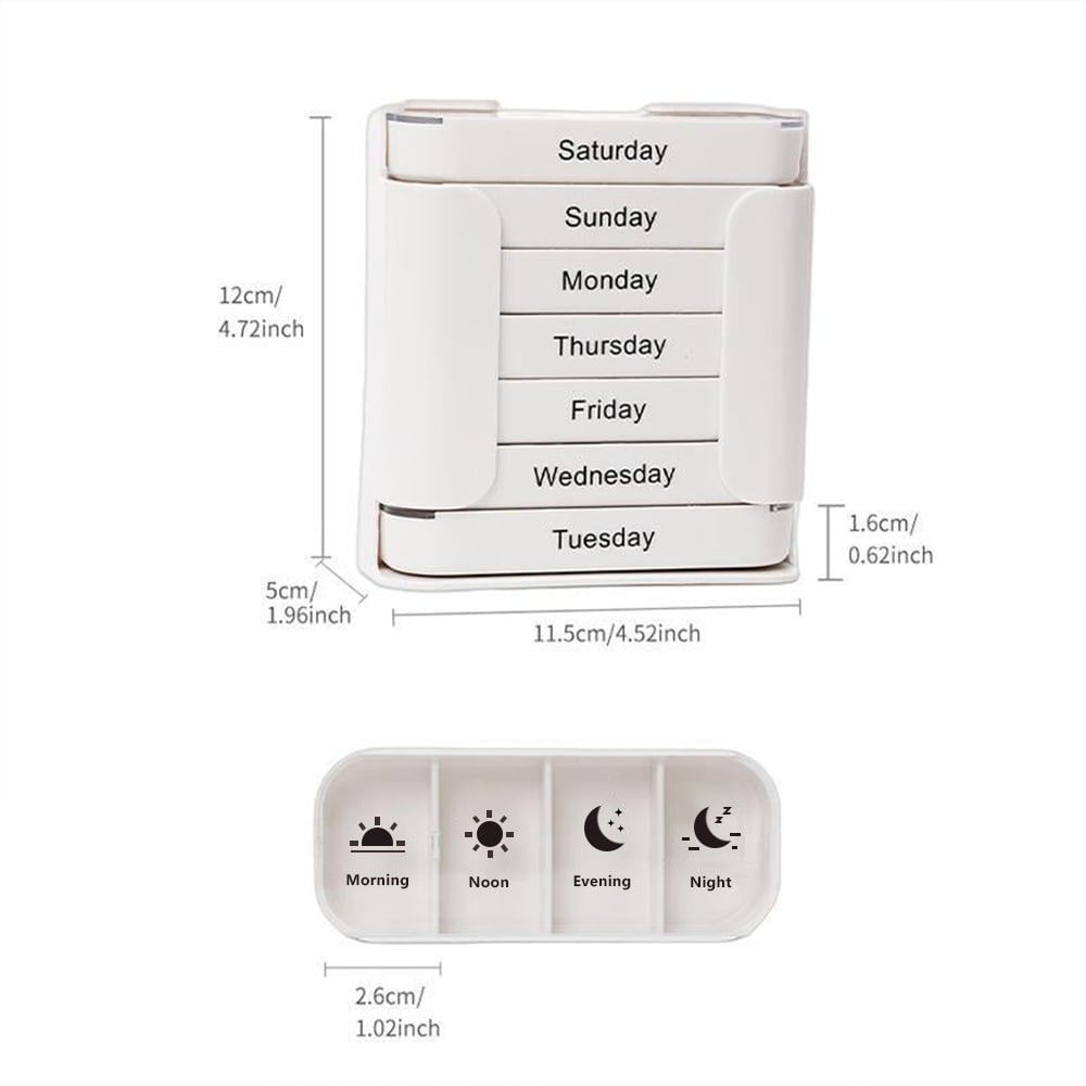 ✨7-Day Medication Organizer - For Effortless Health Management! 📅