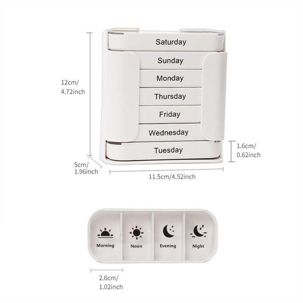 ✨7-Day Medication Organizer - For Effortless Health Management! 📅