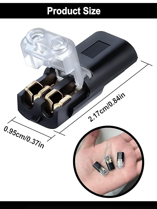 💥Last Day 49% OFF🔧Double-Wire Plug-in Connector Led Light Strip Connectors 2 Pin