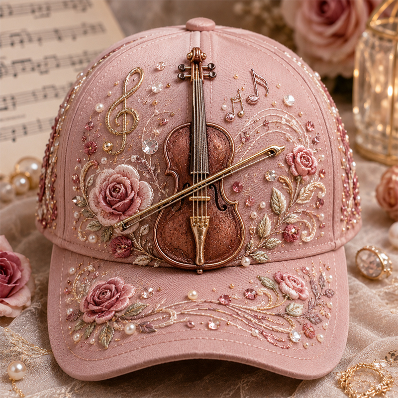 🔥 Last Day 50% OFF – 🎵✨ 3D Musical Instrument Embroidery Cap (📦Buy 2 Free Shipping)