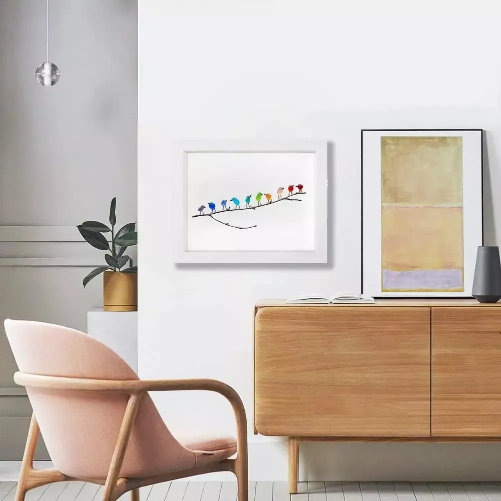 🏆 50K+ SOLD!⏰This Week Special Price⚡Sea Glass Rainbow Birds - A Truly Unique Handmade Artwork