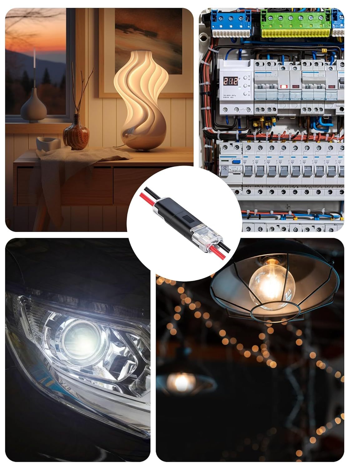 💥Last Day 49% OFF🔧Double-Wire Plug-in Connector Led Light Strip Connectors 2 Pin