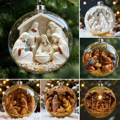 Nativity Christmas Ornament Set