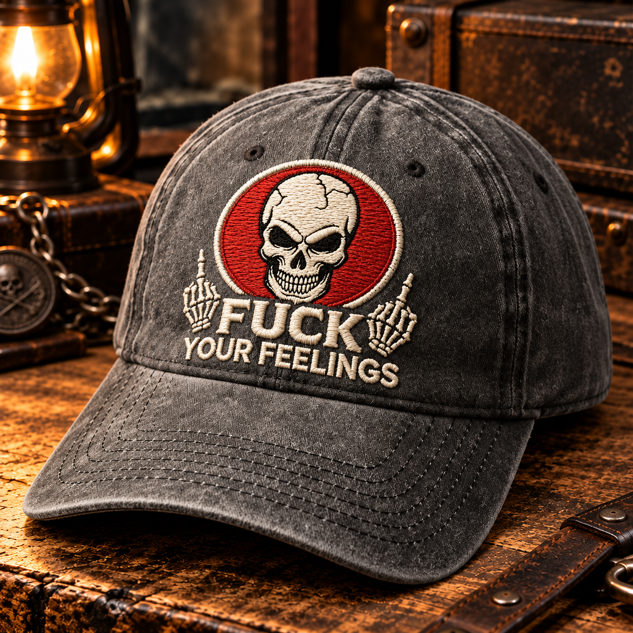 Fuck Your Feelings Embroidery Cap