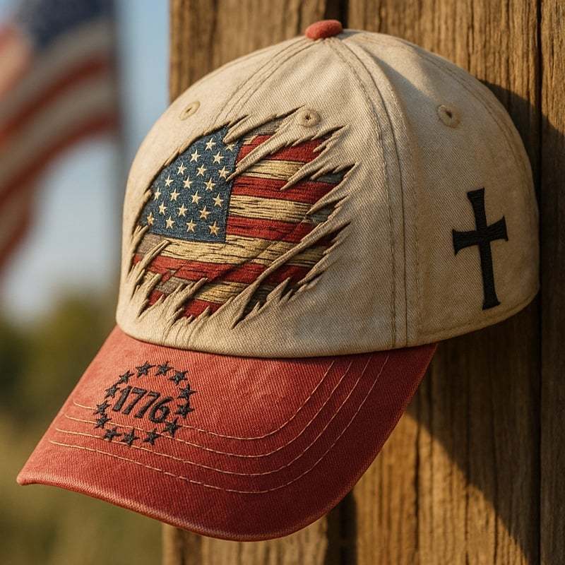 🏆70K+ SOLD! ✨2025 USA🔥Liberty Cross Cap