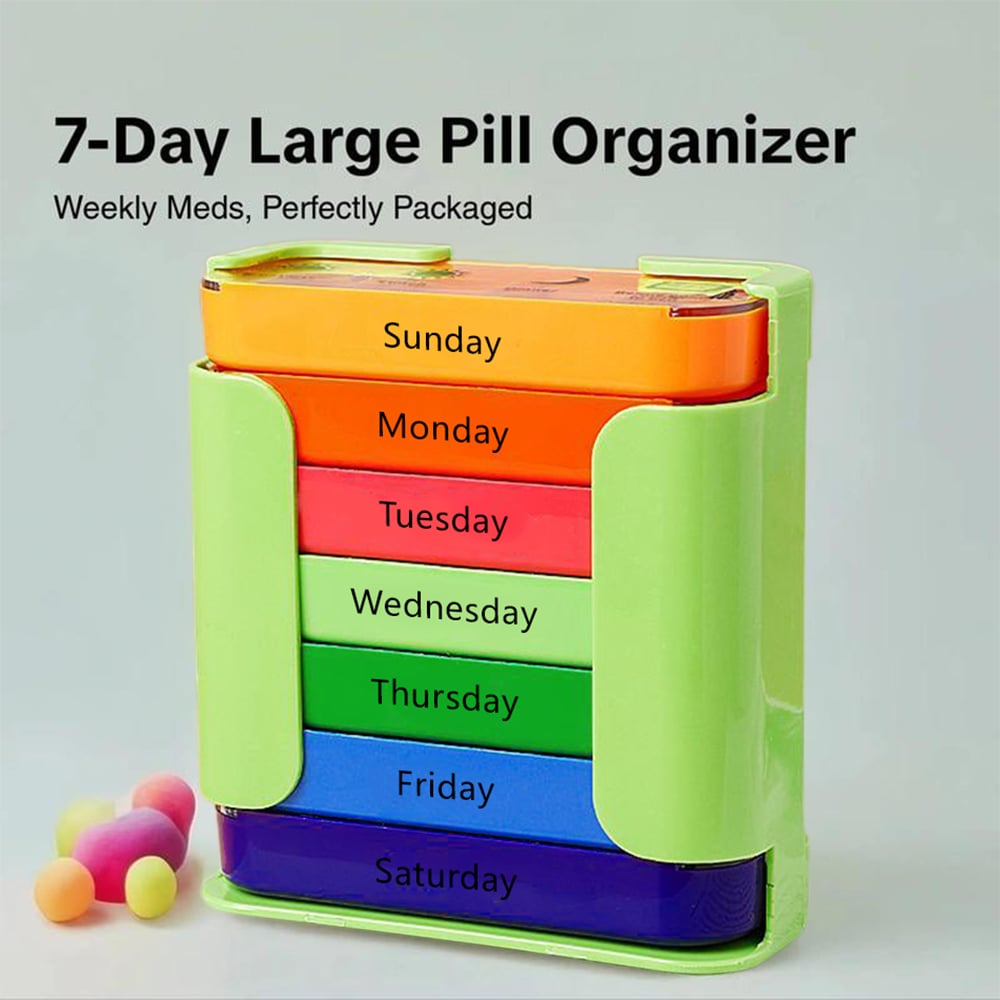 ✨7-Day Medication Organizer - For Effortless Health Management! 📅