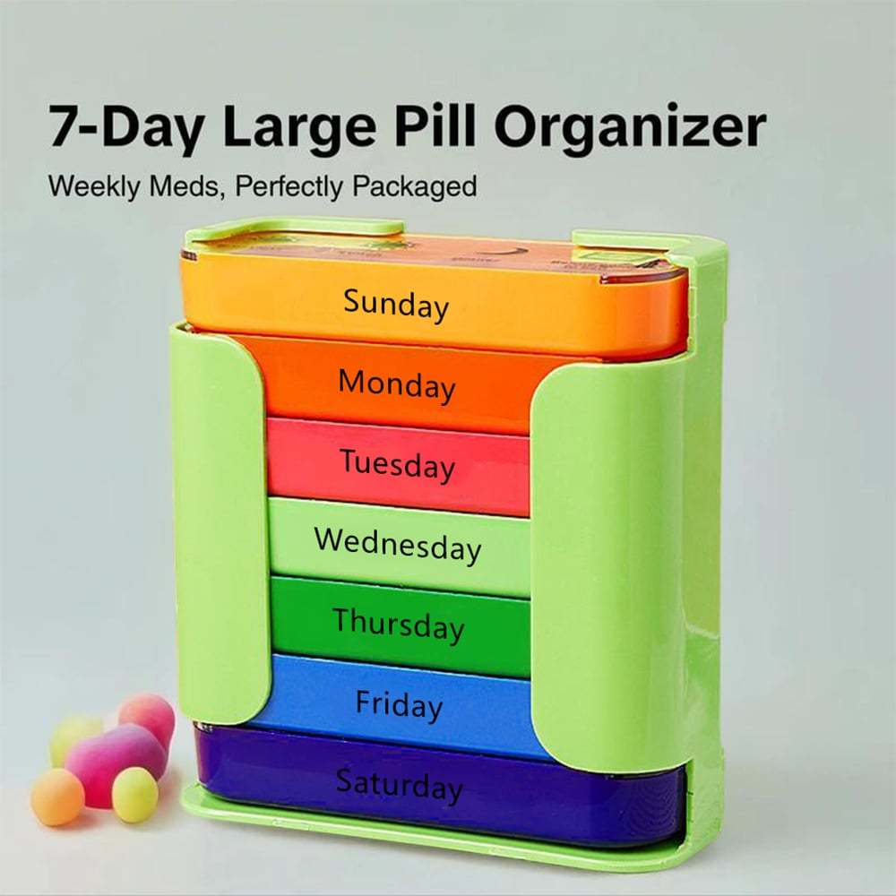 ✨7-Day Medication Organizer - For Effortless Health Management! 📅