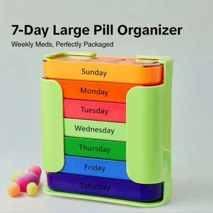 ✨7-Day Medication Organizer - For Effortless Health Management! 📅