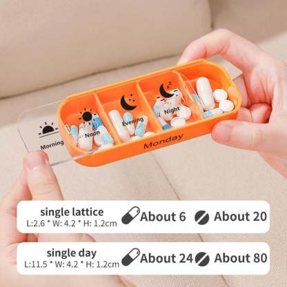 ✨7-Day Medication Organizer - For Effortless Health Management! 📅