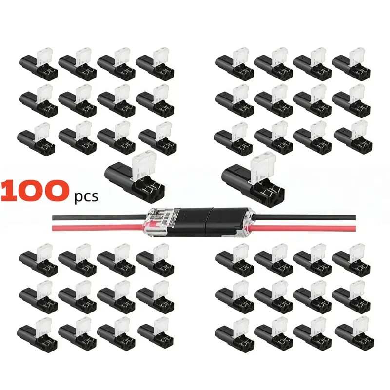 💥Last Day 49% OFF🔧Double-Wire Plug-in Connector Led Light Strip Connectors 2 Pin