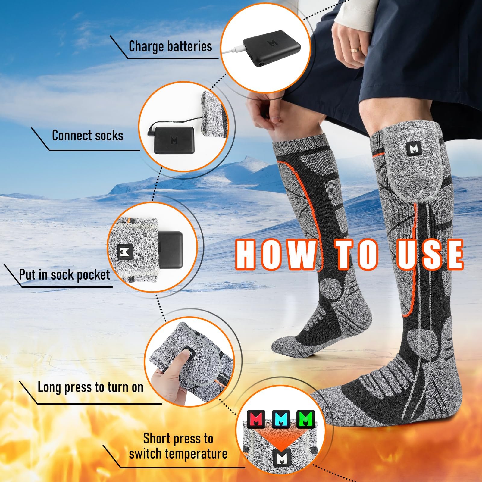 Battery connection and pocket placement
