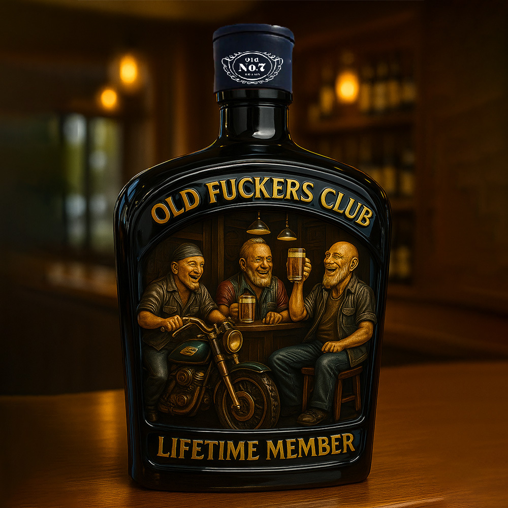 Old F*ckers Club – Lifetime Member Whiskey Decanter