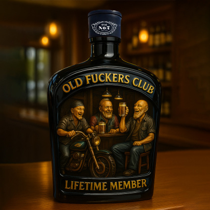 Old F*ckers Club – Lifetime Member Whiskey Decanter
