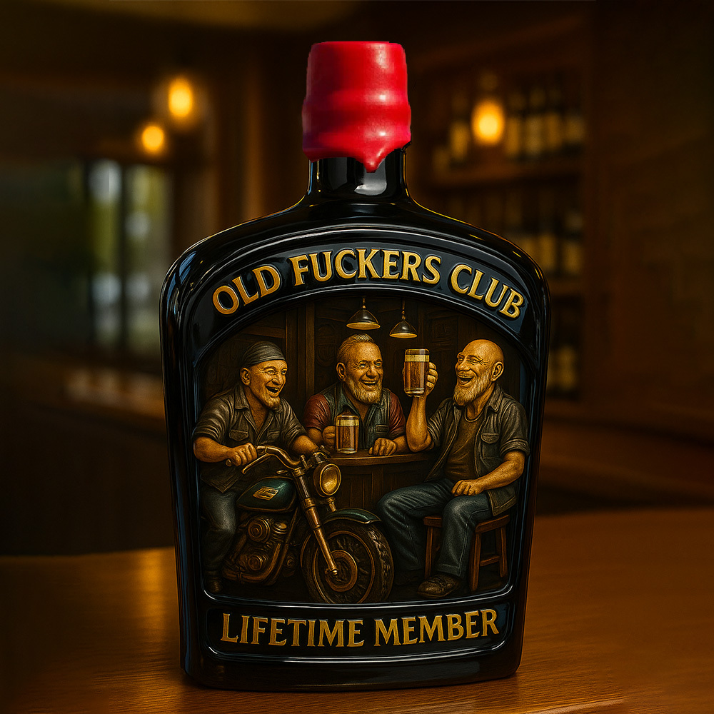 Old F*ckers Club – Lifetime Member Whiskey Decanter