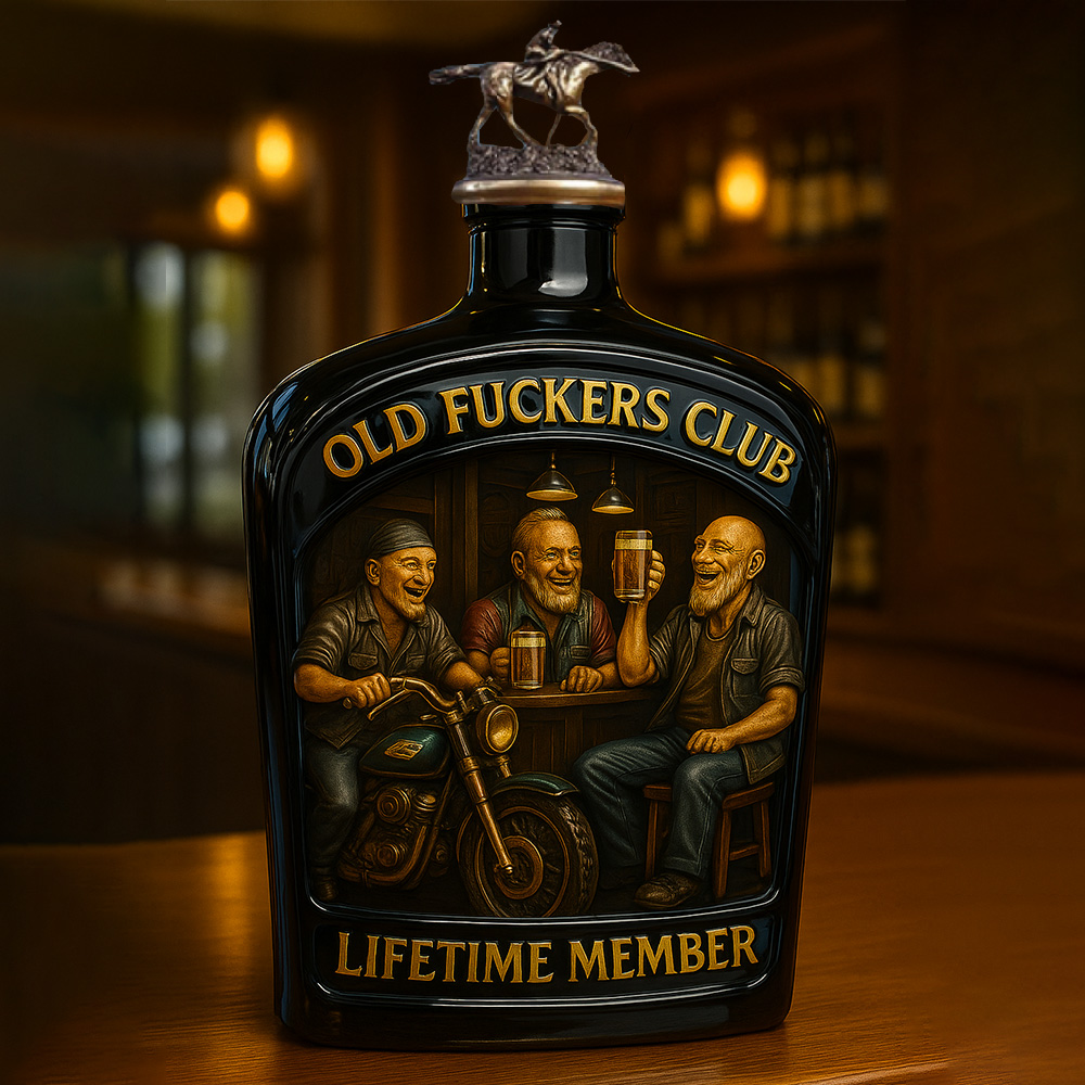 Old F*ckers Club – Lifetime Member Whiskey Decanter