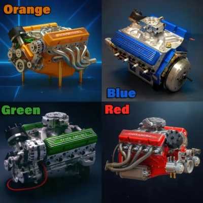 🔥Last 4 hours Sale: Save 89%-Gasoline OHV V8 Small-block Engine Model Kits