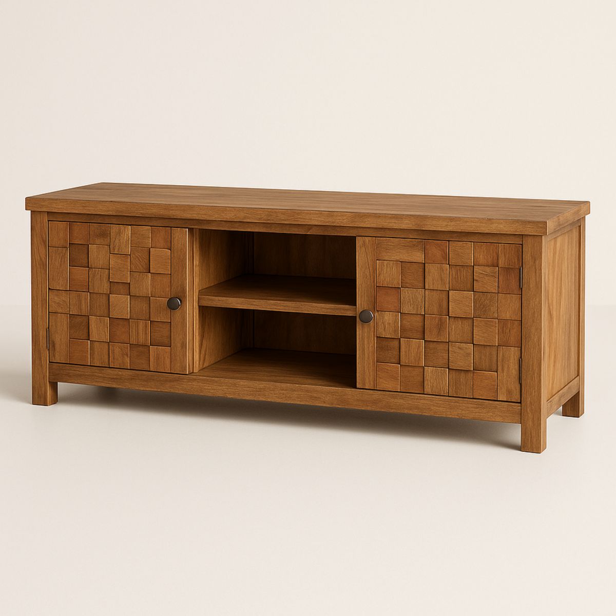 TV-Schrank Rechteckig Aus Holz Braun 130cm x 40cm x 50cm