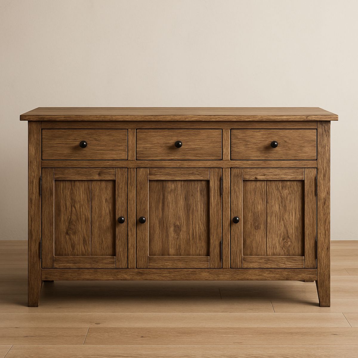 Sideboard Eiche Massivholz Braun 150x45x85 cm