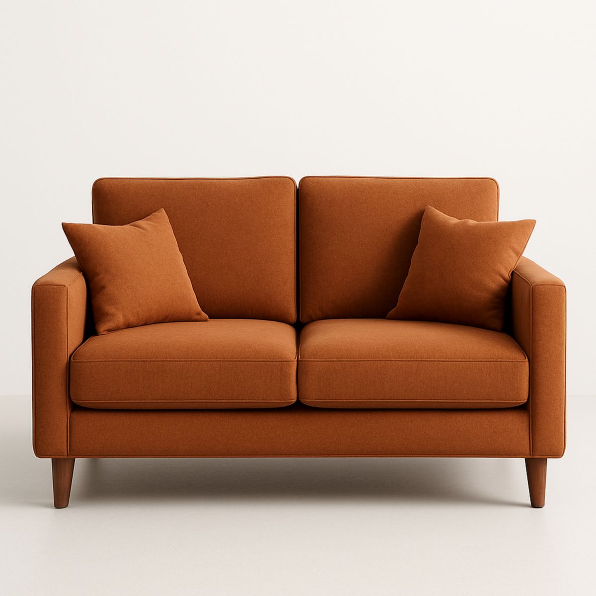 2-Sitzer-Sofa Stoff Braun 150x85x90 cm