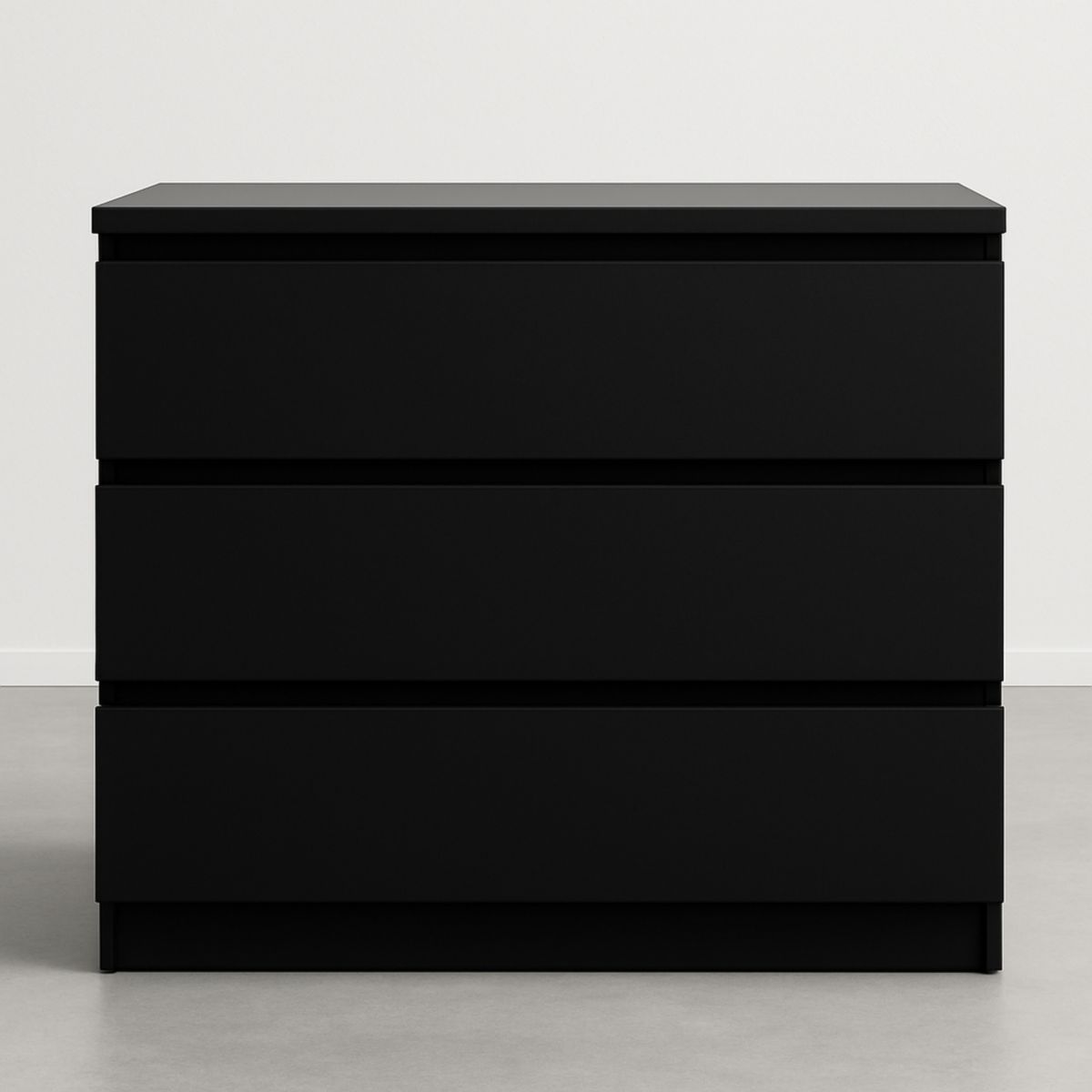 Kommode Schubladen Schwarz 80x48x78 cm Holzspan