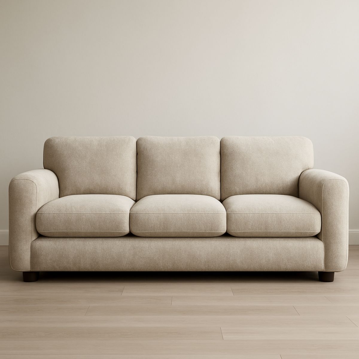 3-Sitzer Sofa Stoff Beige 200cm