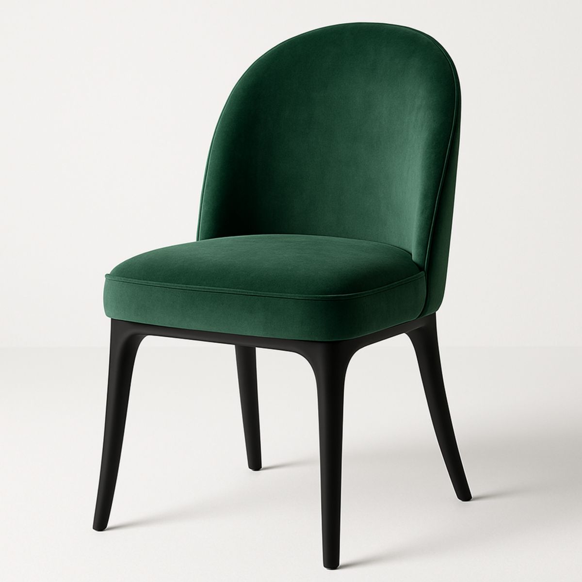 Esszimmerstuhl Samt Holz Grün 45x55x85 cm